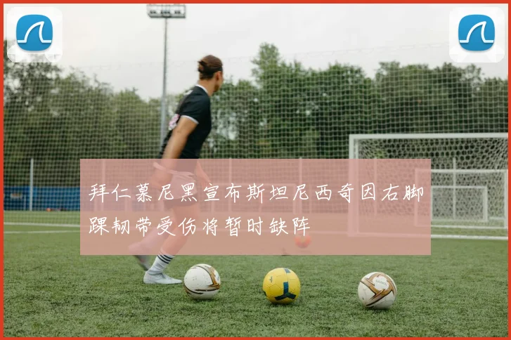 拜仁慕尼黑宣布斯坦尼西奇因右脚踝韧带受伤将暂时缺阵